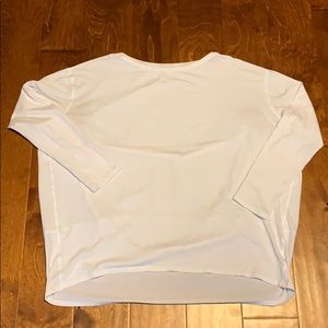 Lululemon white long-sleeve t-shirt